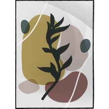 SHOP365 Yapraklar ve Şekiller Modern Poster P-001084