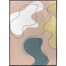 SHOP365 Tropikal Çizim Tasarım Modern Poster P-001967