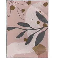 SHOP365 Yapraklar ve Şekiller Modern Illüstrasyon Poster P-001947