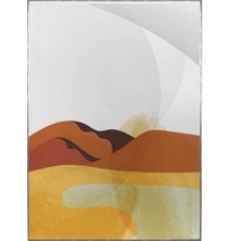 SHOP365 Çöl Manzara Illüstrasyon Modern Poster P-002226