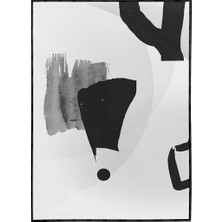SHOP365 Adam ve Şekiller Siyah Gri Renkler Modern Poster P-003378