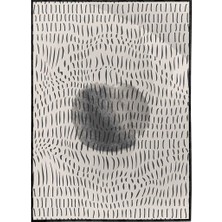 SHOP365 Ay ve Çizgiler Siyah Gri Renkler Modern Poster P-003403