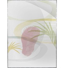 SHOP365 Palmiye Yaprakları ve Şekiller Açık Tonlar Modern Poster P-003816