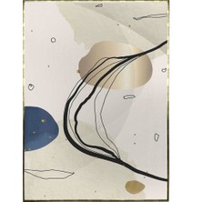 SHOP365 Şekiller Çizgiler Açık Tonlar Modern Dekoratif Poster P-004062