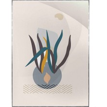 SHOP365 Bitki Illüstrasyonu Modern Sanat Tuval Poster P-004386