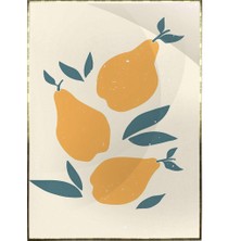 SHOP365 Natürmort Illüstrasyon Çizim Pastel Renkler Modern Sanat Tuval Poster P-000420