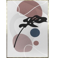 SHOP365 Yapraklar ve Şekiller Karışık Renkler Modern Poster P-001000