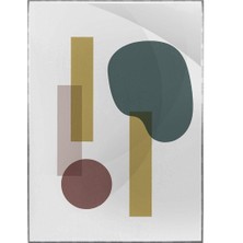 SHOP365 Yapraklar ve Şekiller Modern Poster P-001070