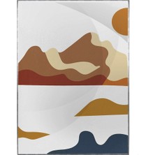 SHOP365 Ay Güneş ve Toprak Renkleri Modern Poster P-001392