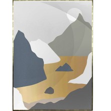 SHOP365 Ay Güneş ve Toprak Renkleri Modern Poster P-001298