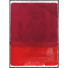 SHOP365 Fırça Darbeleri Kırmızı Renkler Modern Poster P-001865