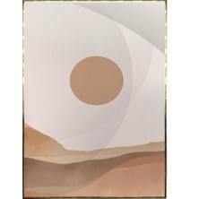 SHOP365 Güneş Ay Gökyüzü Sulu Boya Efektli Poster P-002194