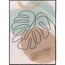 SHOP365 Bitki Yapraklar ve Şekiller Modern Poster P-002692
