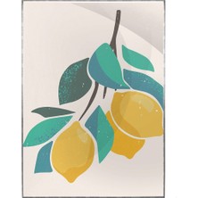 SHOP365 Natürmort Illüstrasyon Çizim Pastel Renkler Çağdaş Sanat - Modern Sanat Tuval Poster P-00066