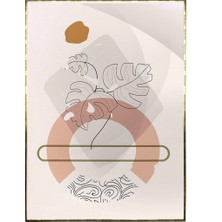 SHOP365 Doğa Bitki ve Şekiller Pastel Renkler Dekoratif Poster P-004255