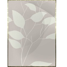 SHOP365 Yapraklar ve Şekiller Karışık Renkler Modern Poster P-001042