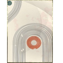 SHOP365 Modernist Şekiller Illüstrasyon Modern Sanat Tuval Poster P-002428