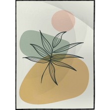 SHOP365 Bitki Yapraklar ve Şekiller Modern Poster P-002898