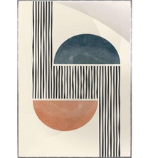 SHOP365 Şekiller Karışık Renkler Modern Poster P-004301