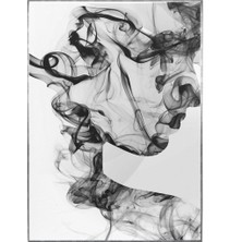 SHOP365 Dumanlarla Oluşmuş Genç Kadın Portresi Poster P-004495