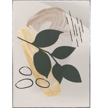 SHOP365 Yapraklar ve Şekiller Modern Poster P-003107