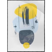 SHOP365 Şekiller Sulu Boya Görünümlü Renkli Modern Poster P-001771