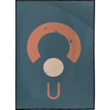 SHOP365 Geometrik Şekiller Illüstrasyon Modern Sanat Tuval Poster P-004421