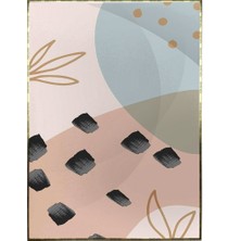 SHOP365 Yapraklar ve Şekiller Modern Illüstrasyon Poster P-001941