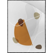 SHOP365 Yapraklar ve Şekiller Modern Poster P-001083