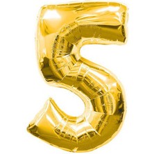 Benim Marifetlerim 5 Rakamı Altın Folyo Balon 16 Inch 40 cm