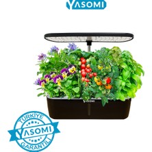 Yasomi S12 Smart Planter Akıllı Ev Bahçesi 12'li (Türkiye Garantili)