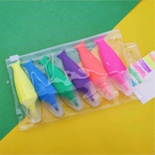 6Lı Balık Kuyruk Fosforlu Kalem