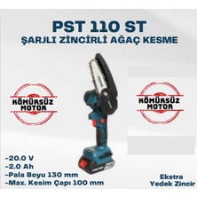 Proter Pst 110 St Şarjlı Zincirli Ağaç Kesme Makinası