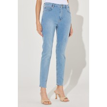Lee Forever Skinny Fit Dar Kesim Yüksek Bel Açık Mavi Esnek Jean Kot Pantolon