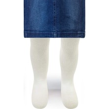 Civil Baby Kız Bebek Külotlu Çorap 0-12 Ay Ekru