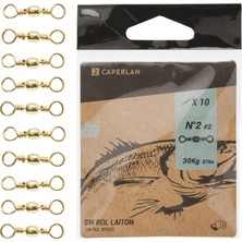 Decathlon Caperlan Balıkçılık Fırdöndü - Deniz Balıkçılığı - 10'lu - SWIVEL BRASS