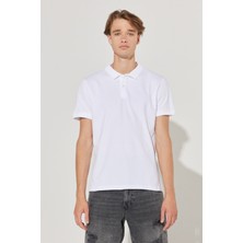Riders By Lee Regular Fit Normal Kesim %100 Pamuk Polo Yaka Beyaz Tişört