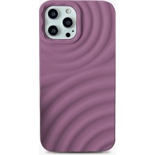 Zebana Apple iPhone 14 Pro Max Kılıf Zebana 3D Water Mat Silikon Kılıf Pembe