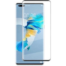 HEPTEKİLETİŞİM Huawei Mate 40 Pro Tam Kaplayan Esnek Yapılı Koruyucu (Z-Süper-Pet)