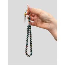 Asya Gems 8 mm Küre Kesim Kan Taşı Doğal Taş Tesbih