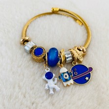 CK Accessories Gold Pandora Model Charm Çelik Kadın Bileklik