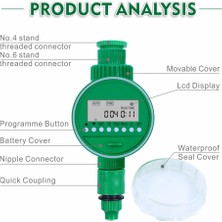 Gahome 16 Program Ayarı Zamanlayıcı Sulama Denetleyicisi LCD (Yurt Dışından)