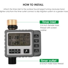 Lepmerk Yağmurlama Zamanlayıcı Dijital Hortum Sonu Sulama Zamanlayıcı (Yurt Dışından)