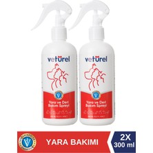 Yara ve Deri Bakım Spreyi 2x300ml Kedi Mantar Tahriş Köpek Bulaşı Sprey