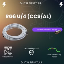 Botech Rg6/u 4K Çanak Anten Kablosu (F Konnektörlü)