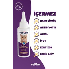 Veturel Kedi Yüz Bakım Solüsyonu 2x100ml Kedi Aknesi Temizleme Kedi Mantar Bakımı