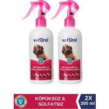 Pati Temizlik ve Koku Giderici Sprey 2x300ml Köpüksüz Kedi Pati Temizleme Köpek Tüy Bakım