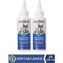 Göz Bakım Solüsyonu 2x100ml Kedi Göz Köpek Göz Temizleme Gözyaşı Lekesi