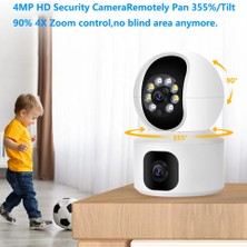 Teknospy 360° Full Hd Çift Kameralı 1080P Smart Ip Wifi Akıllı Güvenlik Kamera Uzaktan Izleme