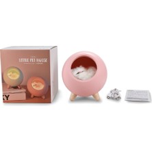 Chica Yaratıcı Küçük Sevimli Pet House USB Atmosfer Işığı Çocuk Kız Yatak Odası Başucu Karikatür LED Uyku Gece Lambası Hediye (Yurt Dışından)